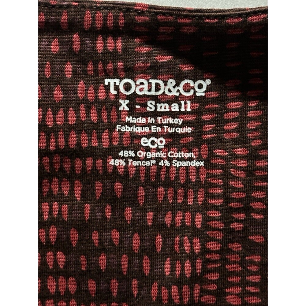 Toad & Co Rosalinda Women Print Samba Knit Stretch Dress Size XS AC6067 - Picture 14 of 15